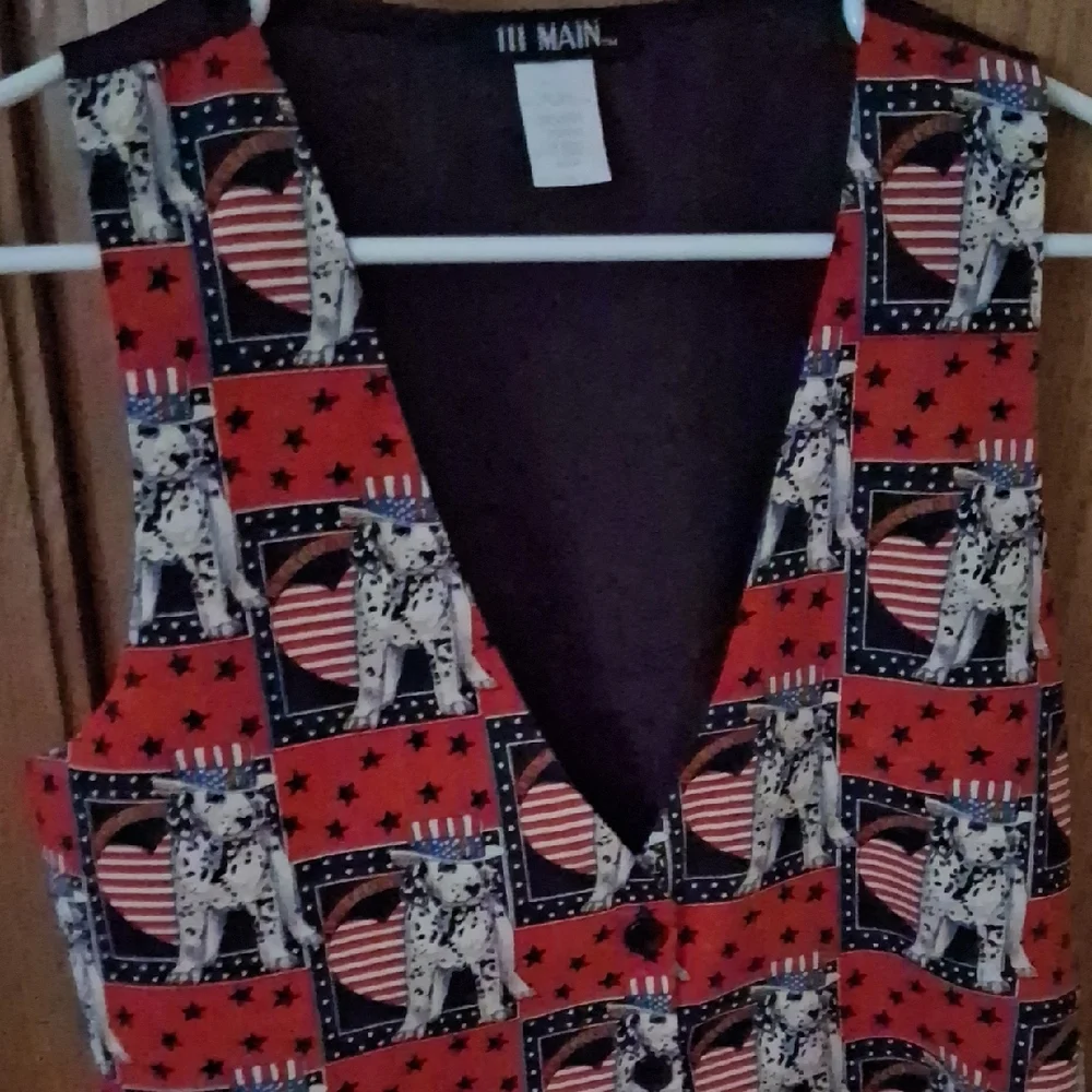 Patriotic Dalmatian Vest - Picture 1 of 5